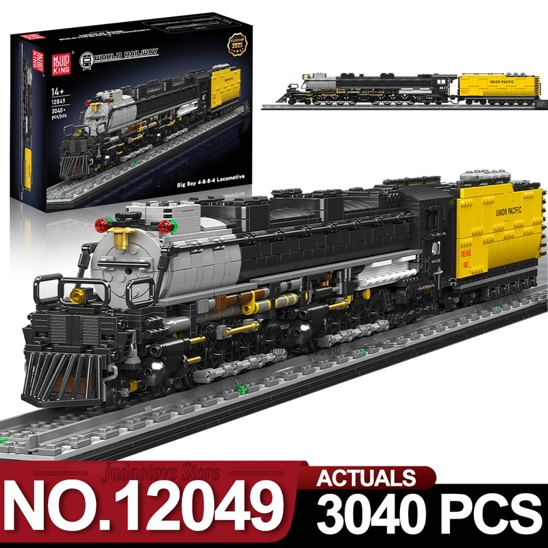 Model Kit Locomotive - Mould King 12049 Wheeled steam locomotive