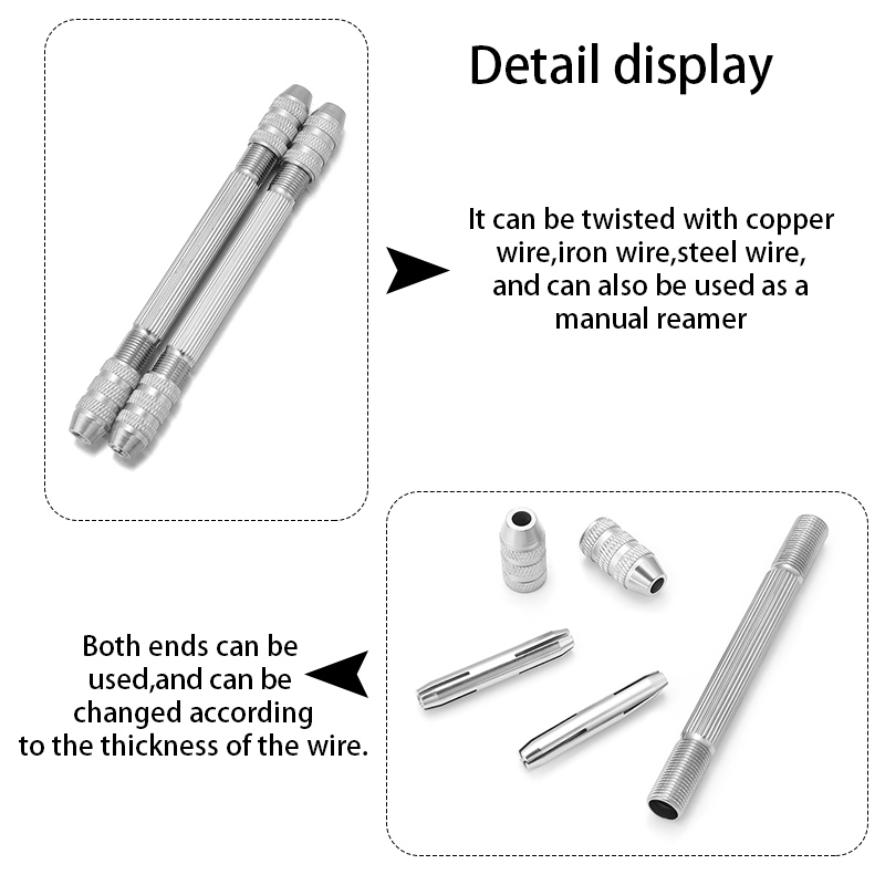 1Pc Double Ended Hand Twist Dr - Pin Vice Micro ulasan dan harga