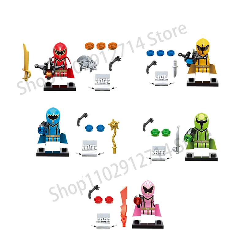 5Pcs/Set Power  Anime Rangers  - Model Kit Power Rangers ulasan dan harga