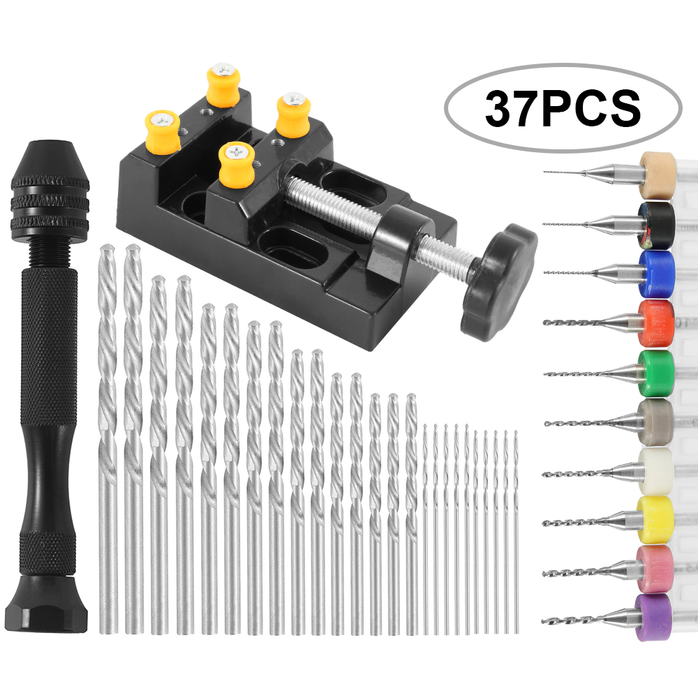 37Pcs Portable Hand  Twist Dri - Pin Vice Micro ulasan dan harga