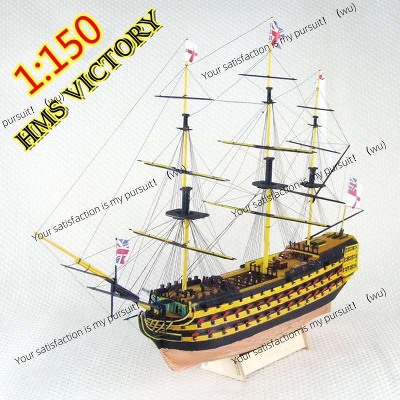 1Set 1:150 Sailing Boat Model  - Model Kit Hms Victory ulasan dan harga