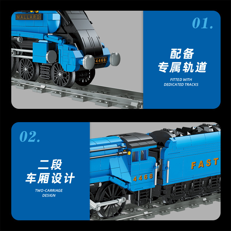1413PCS Vintage Steam Locomoti - Model Kit Locomotive ulasan dan harga