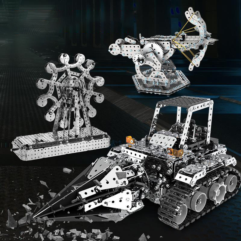 3D Metal Building Block Fighte - Model Kit Locomotive ulasan dan harga