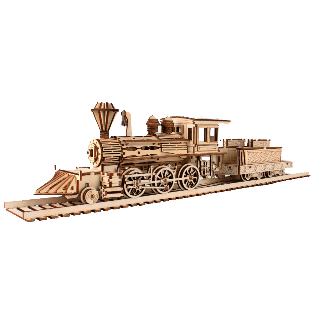 3D Wooden Puzzle Streetcar Sak - Model Kit Locomotive ulasan dan harga
