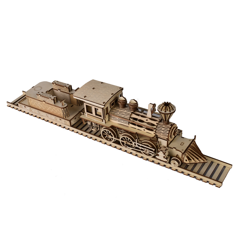 3D Wooden Puzzle Streetcar Sak - Model Kit Locomotive ulasan dan harga