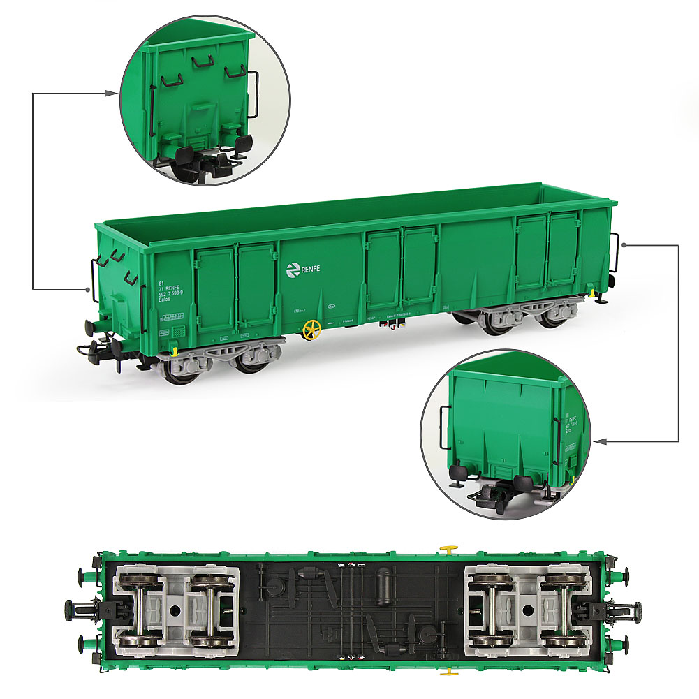 Evemodel 1pc/2pcs HO Scale 1:8 - Model Kit Locomotive ulasan dan harga