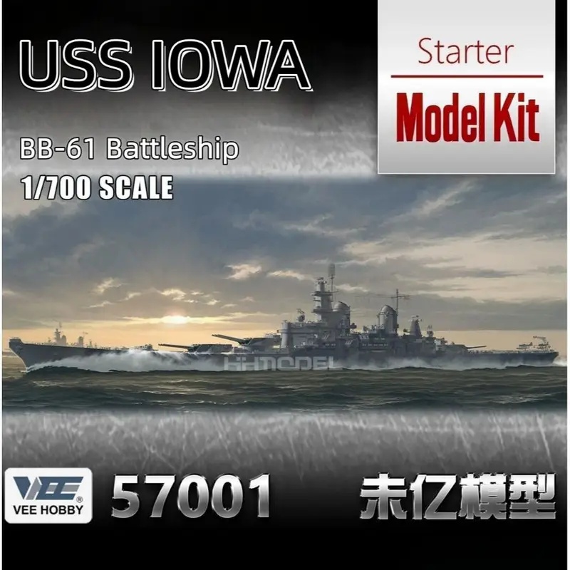 VEE HOBBY 57001 1/700 USS Iowa - Model Kit Uss Iowa ulasan dan harga