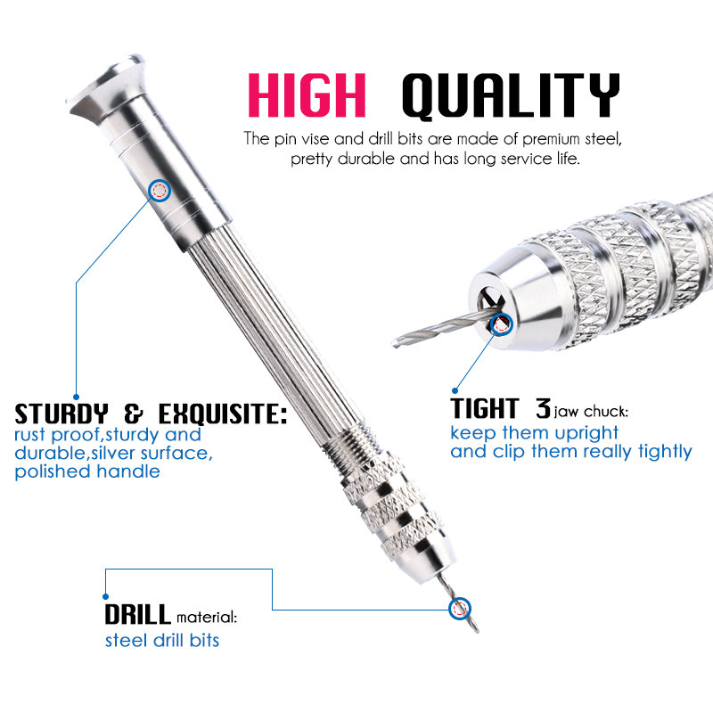 Mini Hand Resin Drill Pin Vise - Pin Vice Micro ulasan dan harga