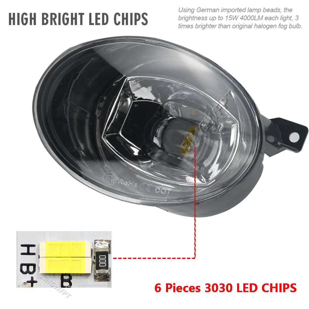 2 Pieces Car LED Fog Light Ass - Model Kit Land Rover ulasan dan harga