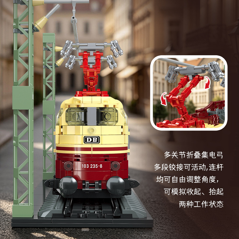 1356PCS German BR103 Electric  - Model Kit Locomotive ulasan dan harga
