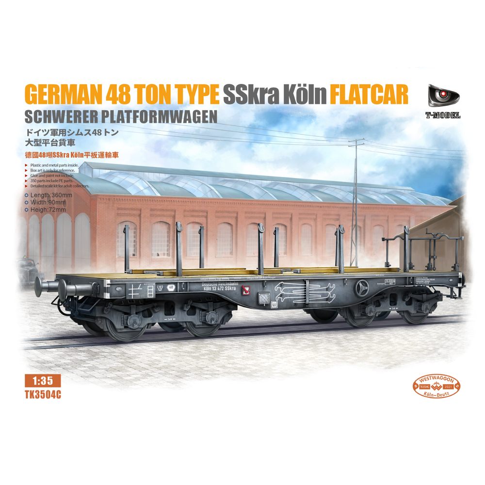 T-MODEL TK3504C 1/35 German 48 - Model Kit Locomotive ulasan dan harga