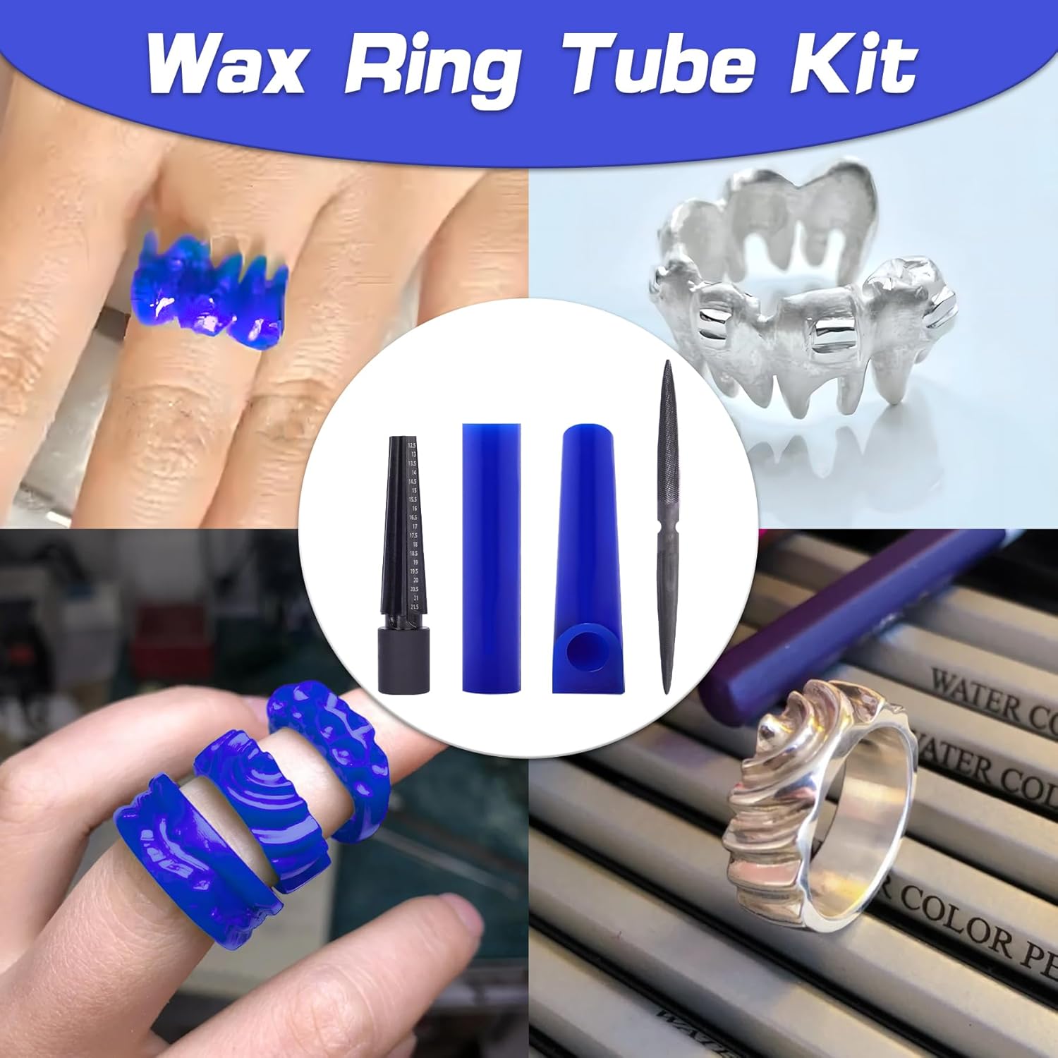 4Pcs/Set Professional Wax Ring - Youtube Model Kit ulasan dan harga