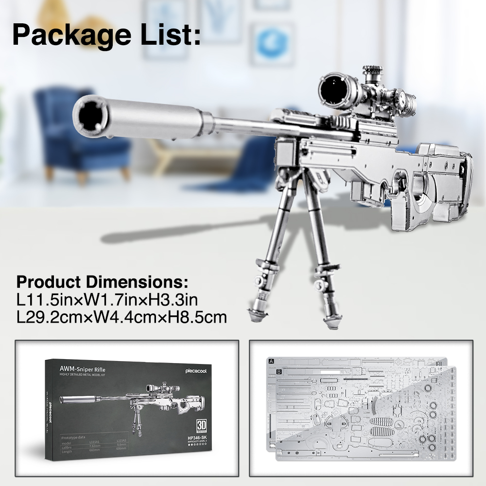 Piececool 3D Metal Puzzles AWM - Model Kit Locomotive ulasan dan harga