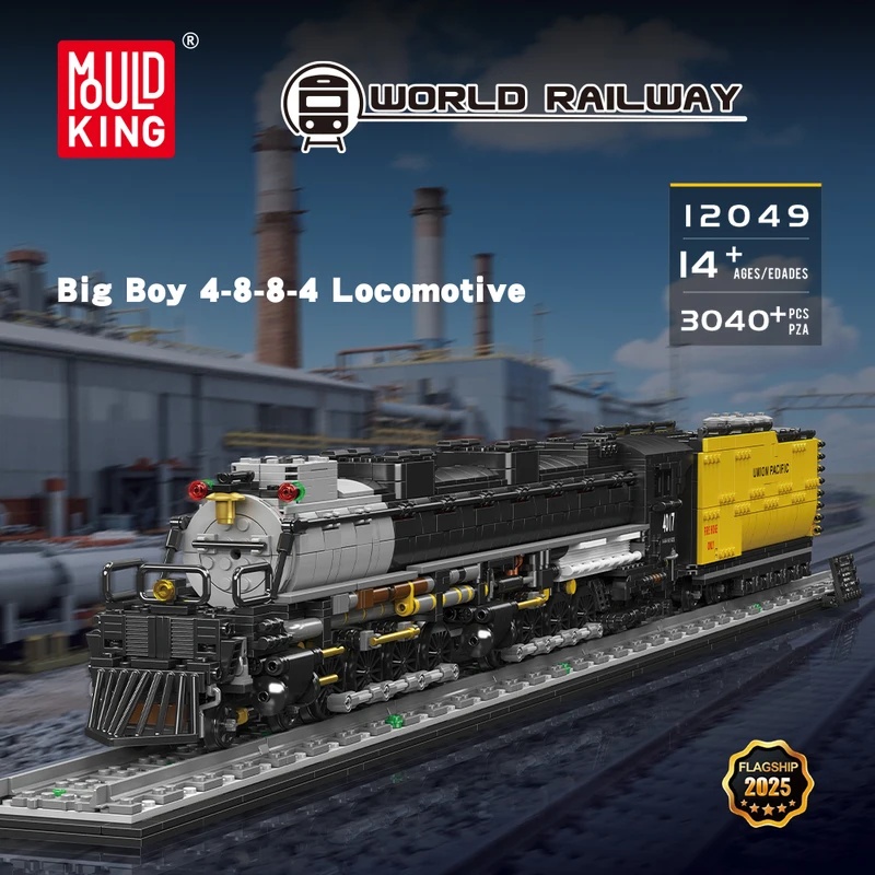 Mould King 12049 Wheeled steam - Model Kit Locomotive ulasan dan harga