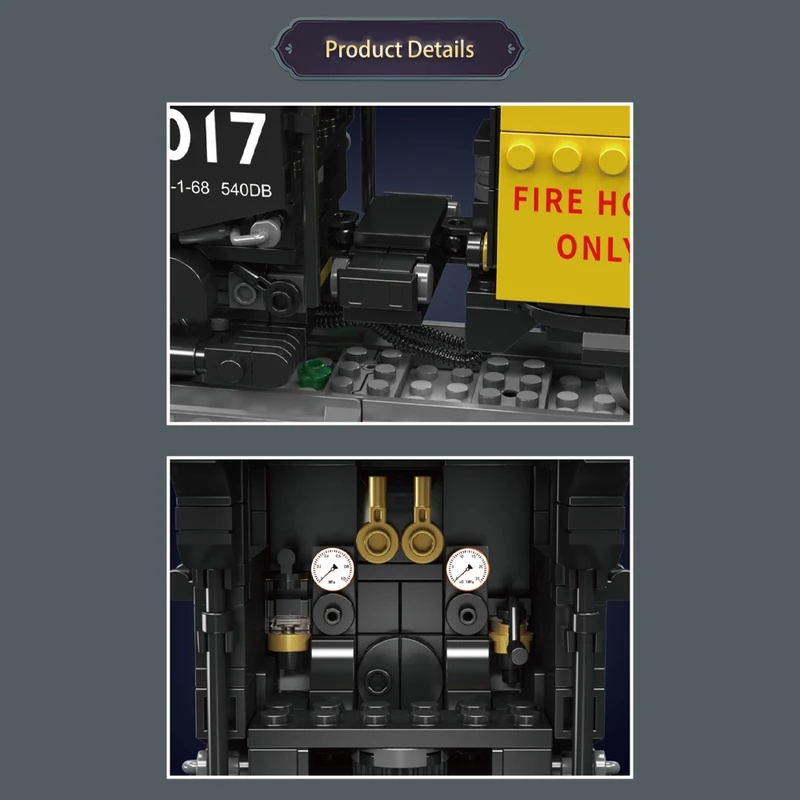 Mould King 12049 Wheeled steam - Model Kit Locomotive ulasan dan harga